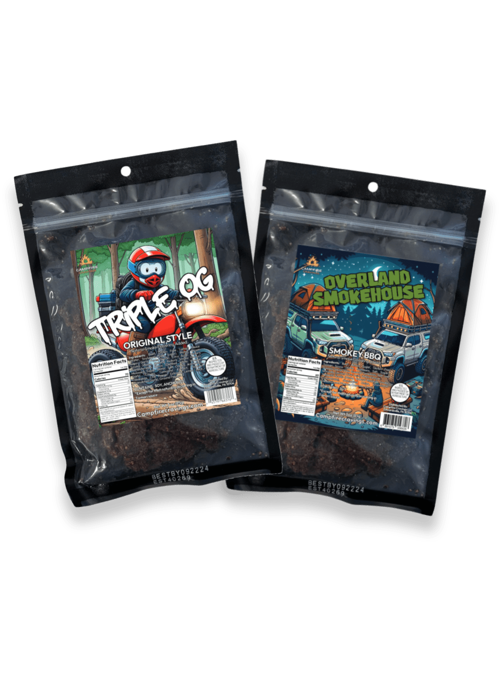 2 BAG BEEF JERKY BUNDLE - Campfire Cravings - Jerky
