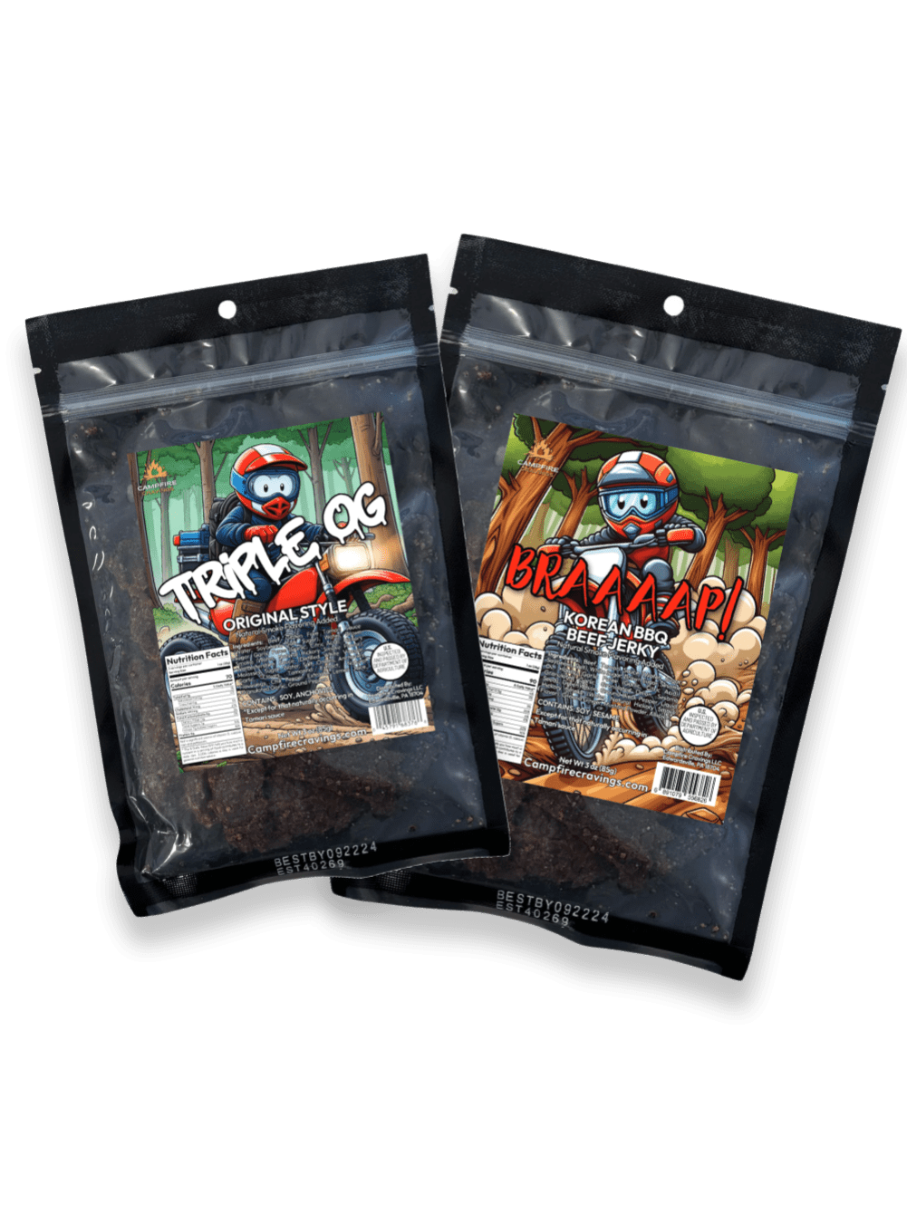 2 BAG BEEF JERKY BUNDLE - Campfire Cravings - Jerky