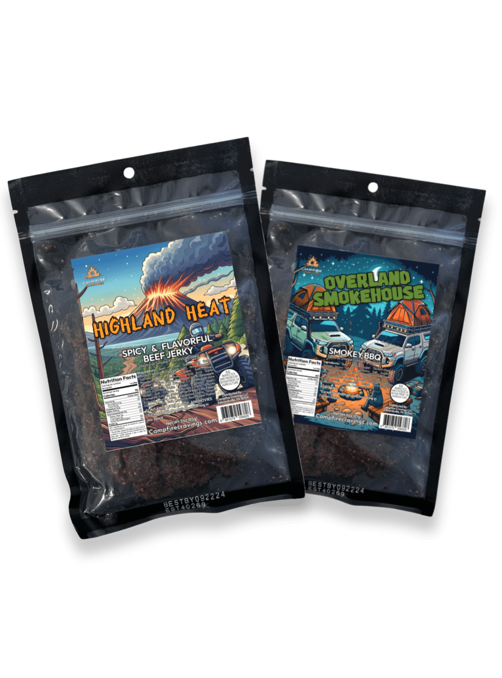 2 BAG BEEF JERKY BUNDLE - Campfire Cravings - Jerky