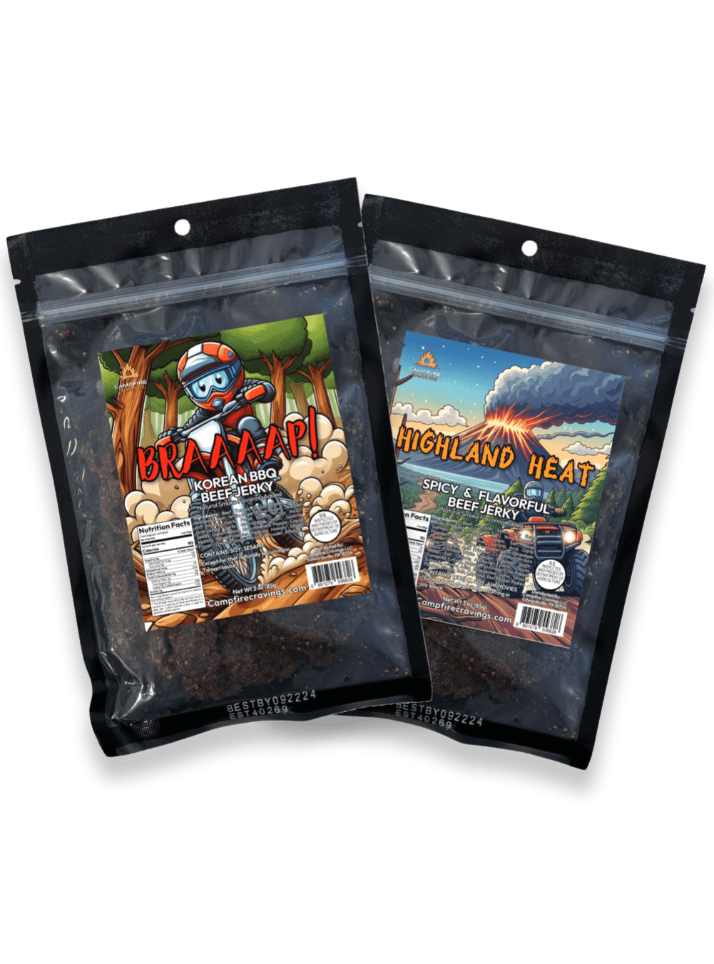 2 BAG BEEF JERKY BUNDLE - Campfire Cravings - Jerky
