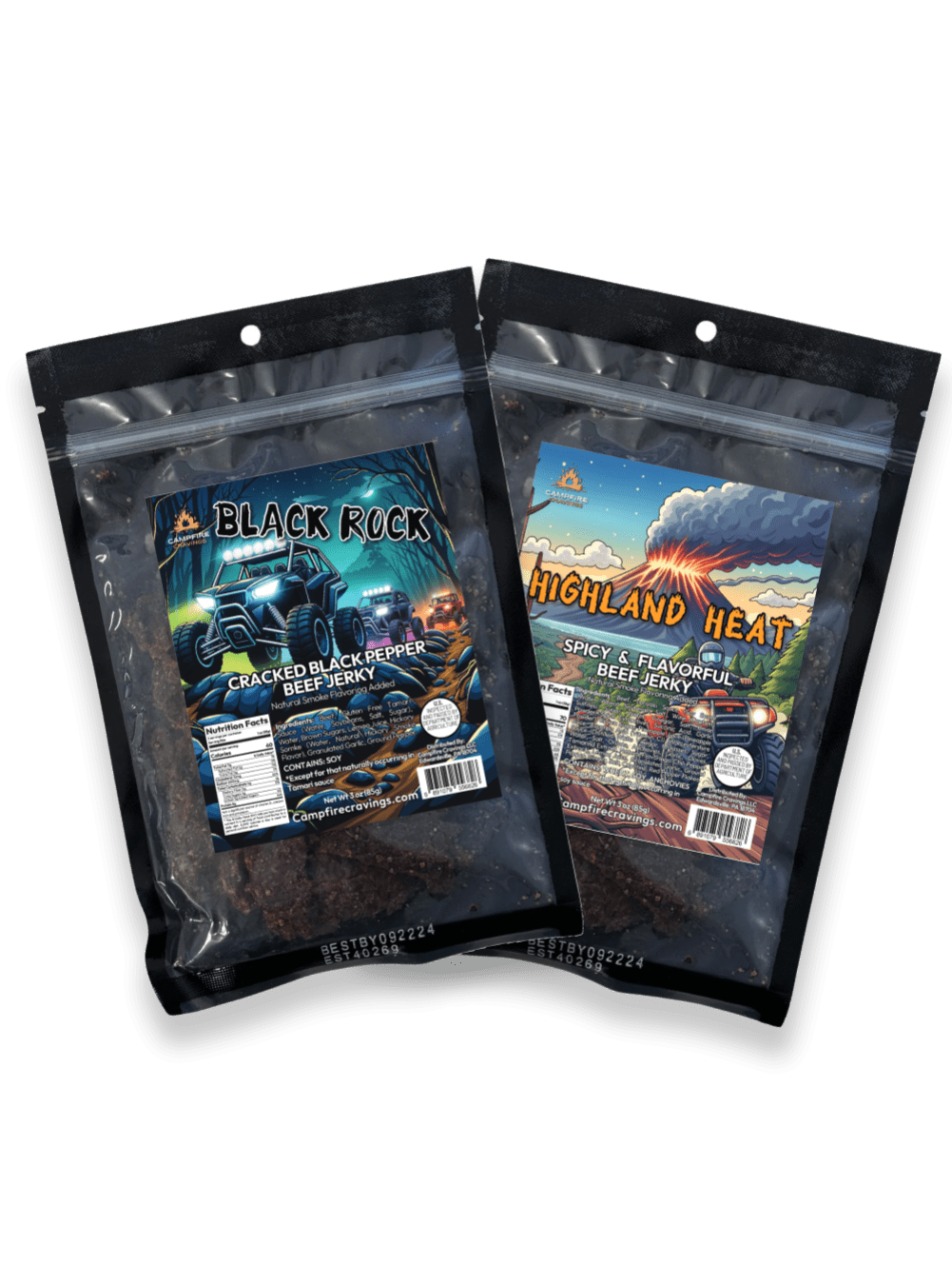 2 BAG BEEF JERKY BUNDLE - Campfire Cravings - Jerky