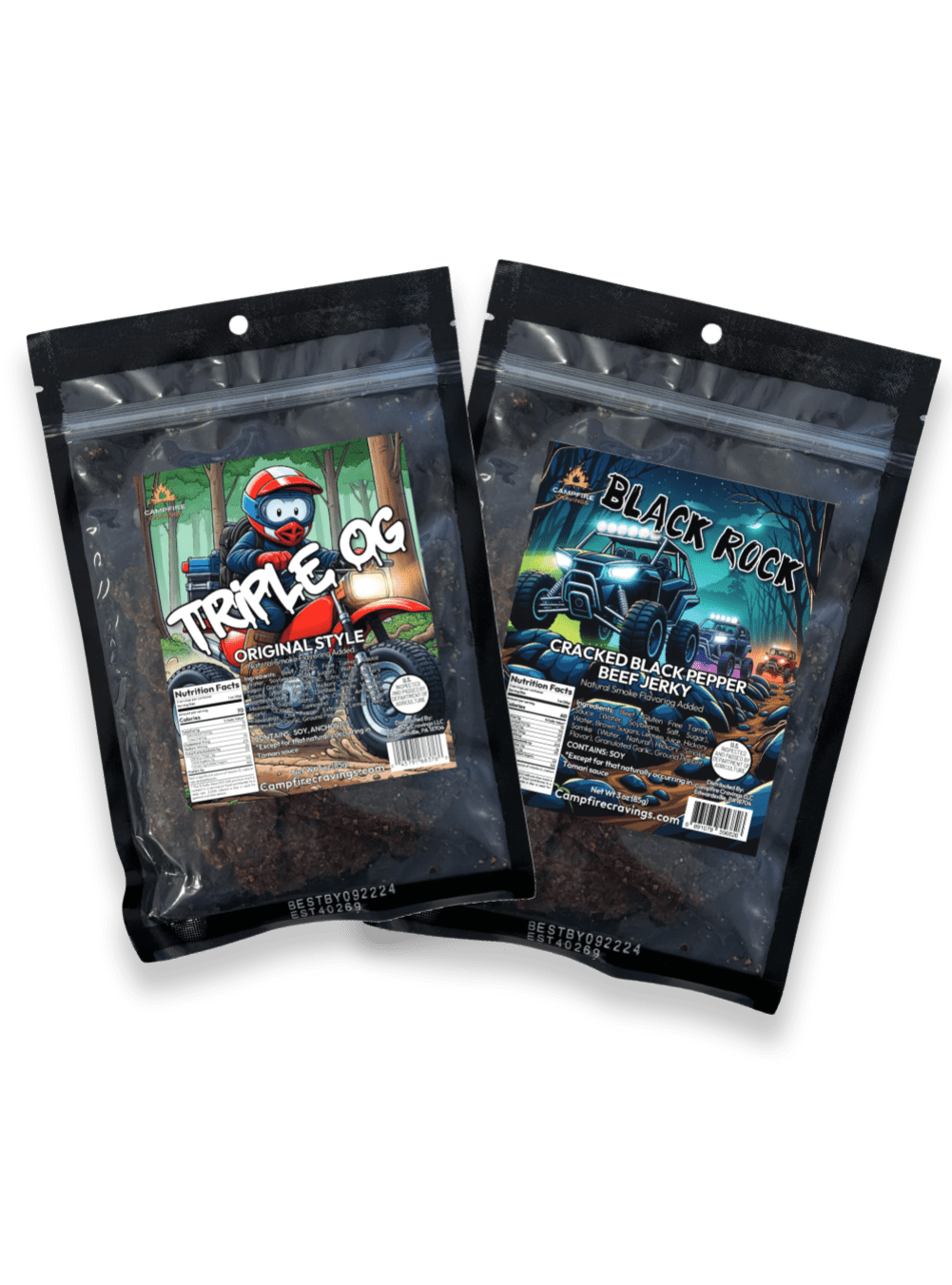 2 BAG BEEF JERKY BUNDLE - Campfire Cravings - Jerky