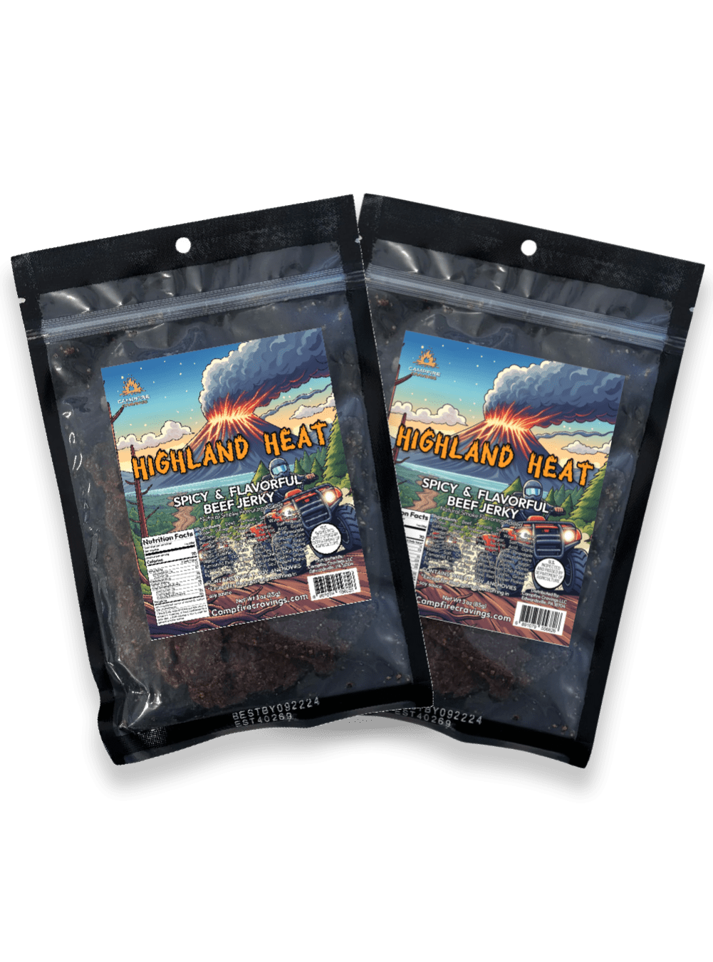 2 BAG BEEF JERKY BUNDLE - Campfire Cravings - Jerky