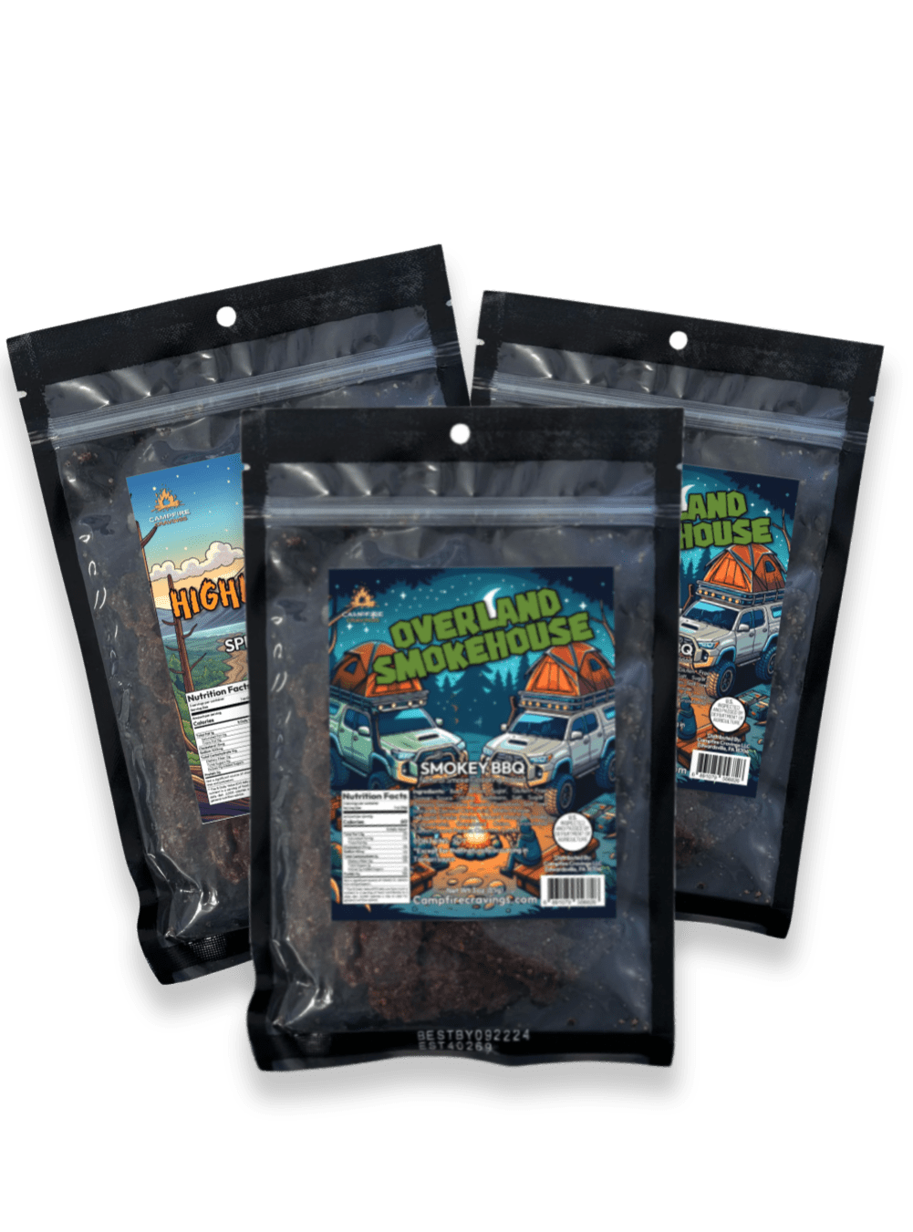 JERKY FLIGHT - 3 BEEF JERKY DEAL - Campfire Cravings - Jerky
