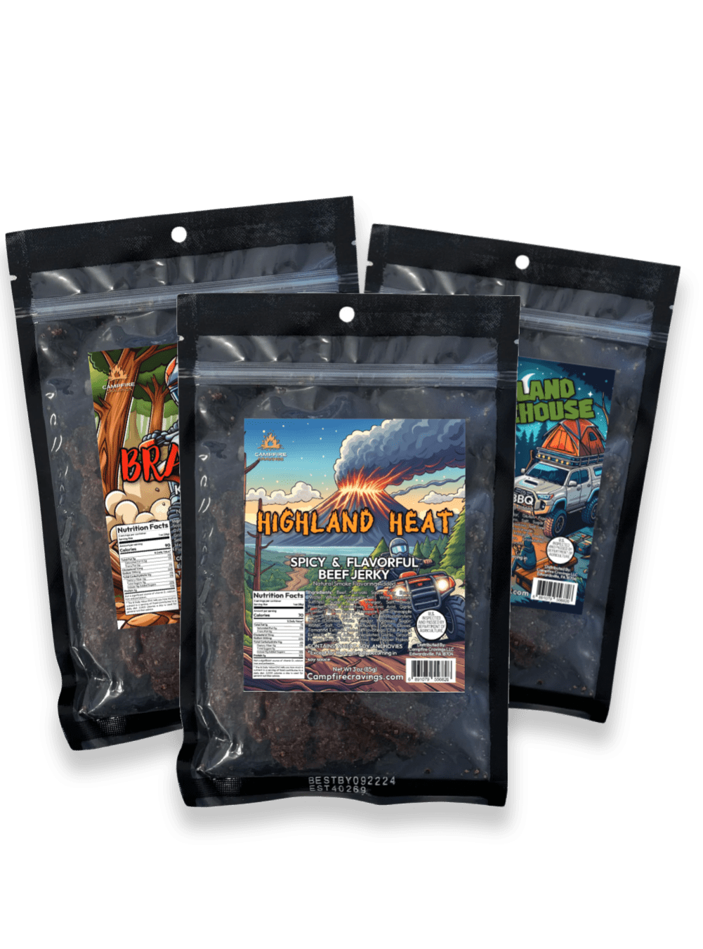 JERKY FLIGHT - 3 BEEF JERKY DEAL - Campfire Cravings - Jerky