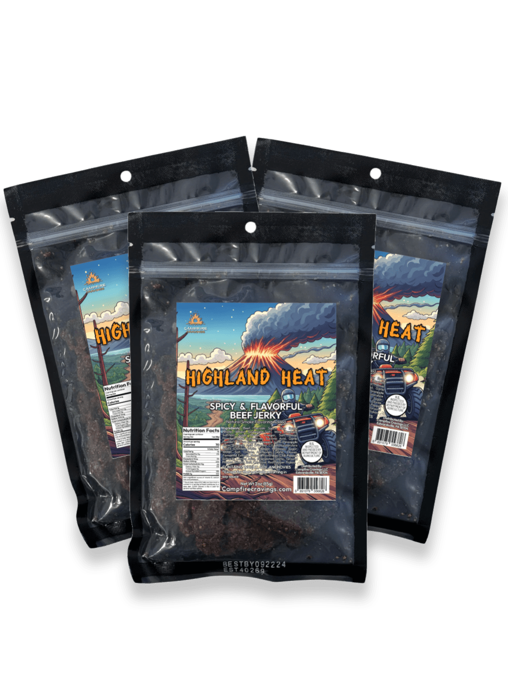 JERKY FLIGHT - 3 BEEF JERKY DEAL - Campfire Cravings - Jerky