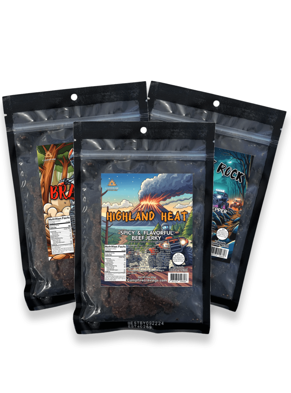 JERKY FLIGHT - 3 BEEF JERKY DEAL - Campfire Cravings - Jerky