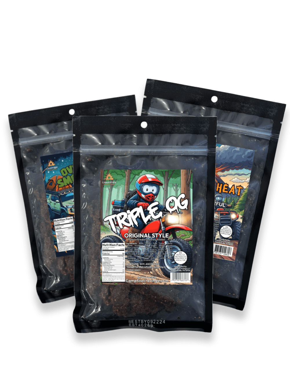 JERKY FLIGHT - 3 BEEF JERKY DEAL - Campfire Cravings - Jerky
