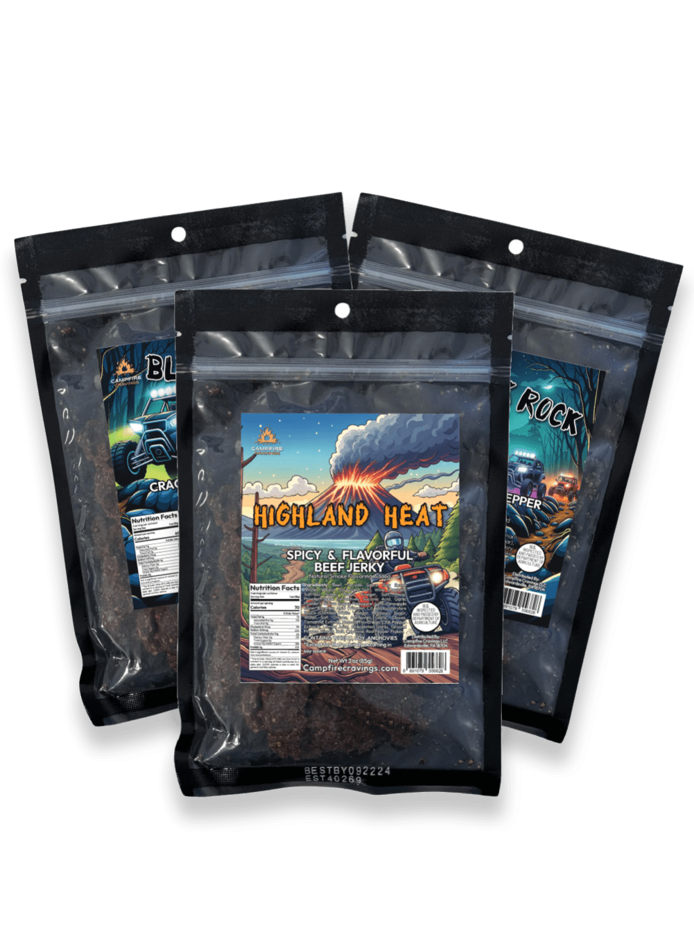 JERKY FLIGHT - 3 BEEF JERKY DEAL - Campfire Cravings - Jerky