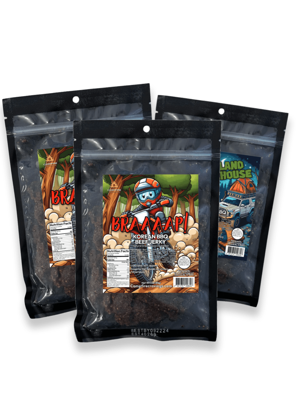 JERKY FLIGHT - 3 BEEF JERKY DEAL - Campfire Cravings - Jerky