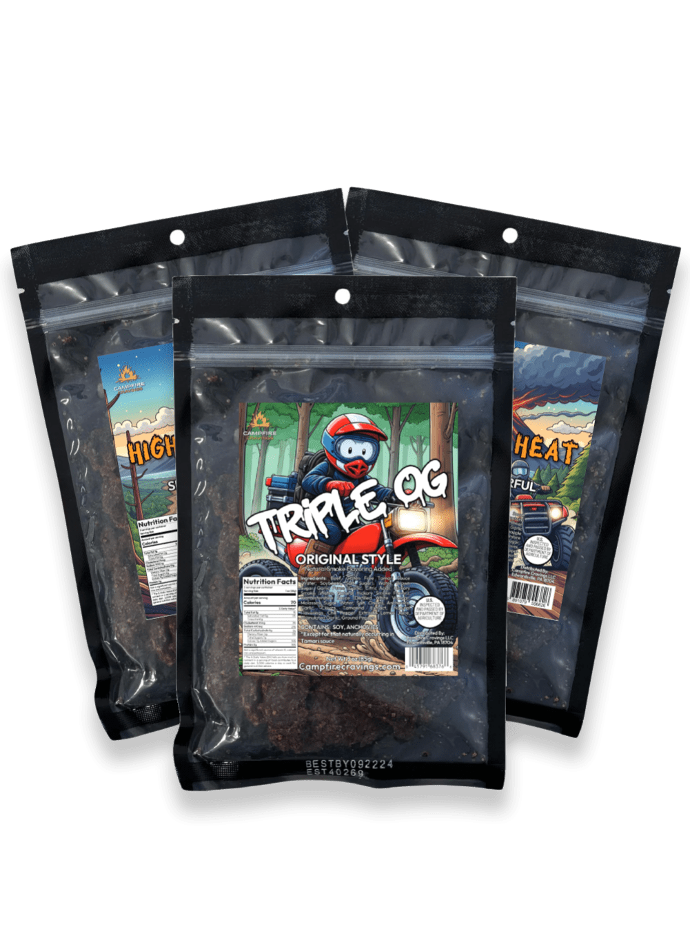 JERKY FLIGHT - 3 BEEF JERKY DEAL - Campfire Cravings - Jerky