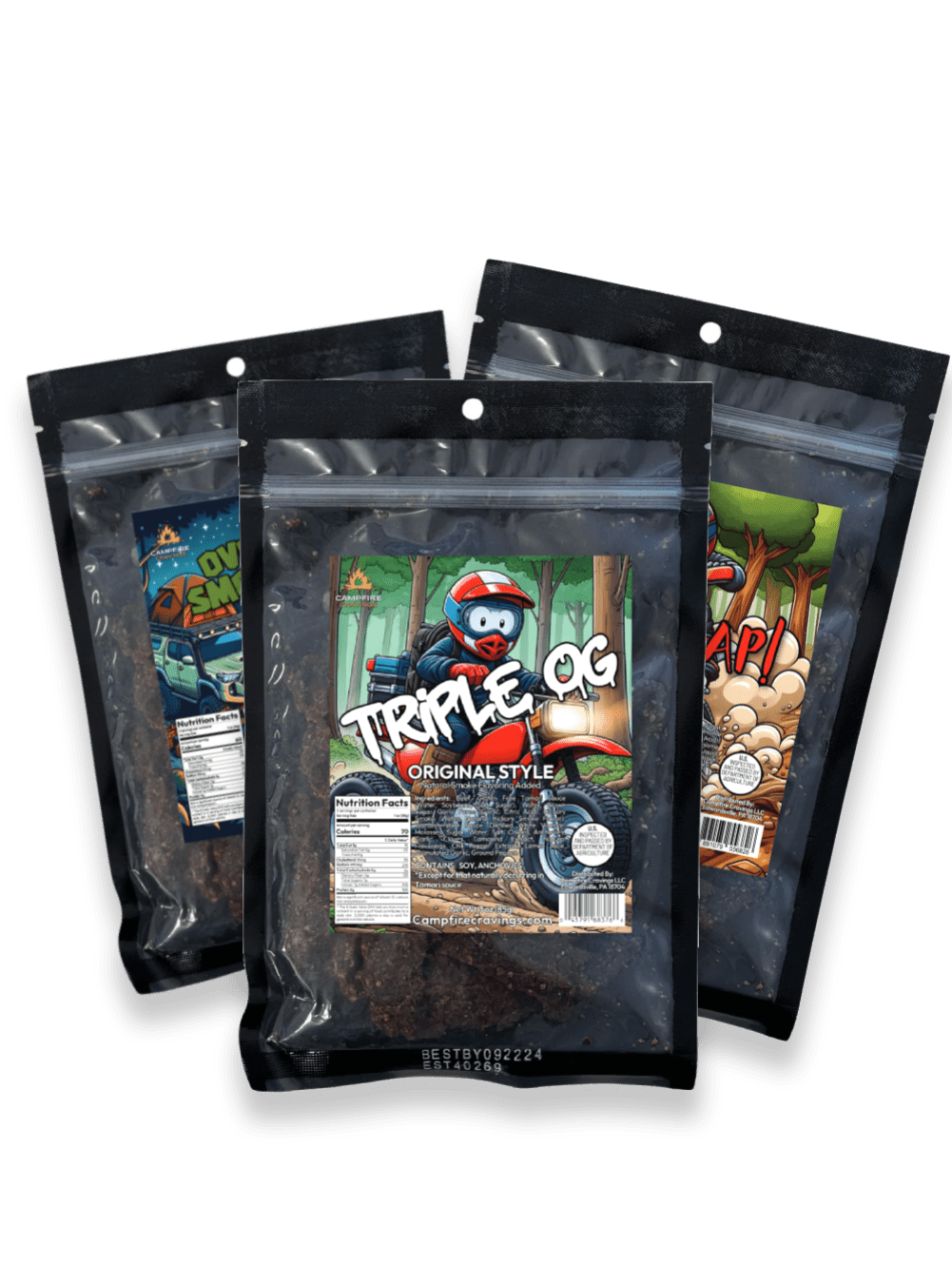 JERKY FLIGHT - 3 BEEF JERKY DEAL - Campfire Cravings - Jerky