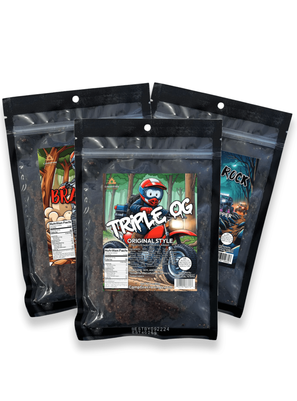 JERKY FLIGHT - 3 BEEF JERKY DEAL - Campfire Cravings - Jerky