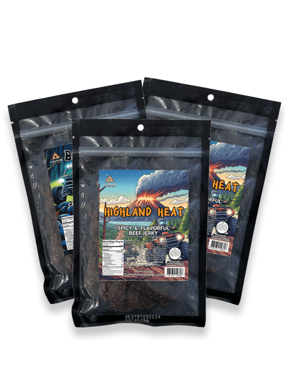 JERKY FLIGHT - 3 BEEF JERKY DEAL - Campfire Cravings - Jerky