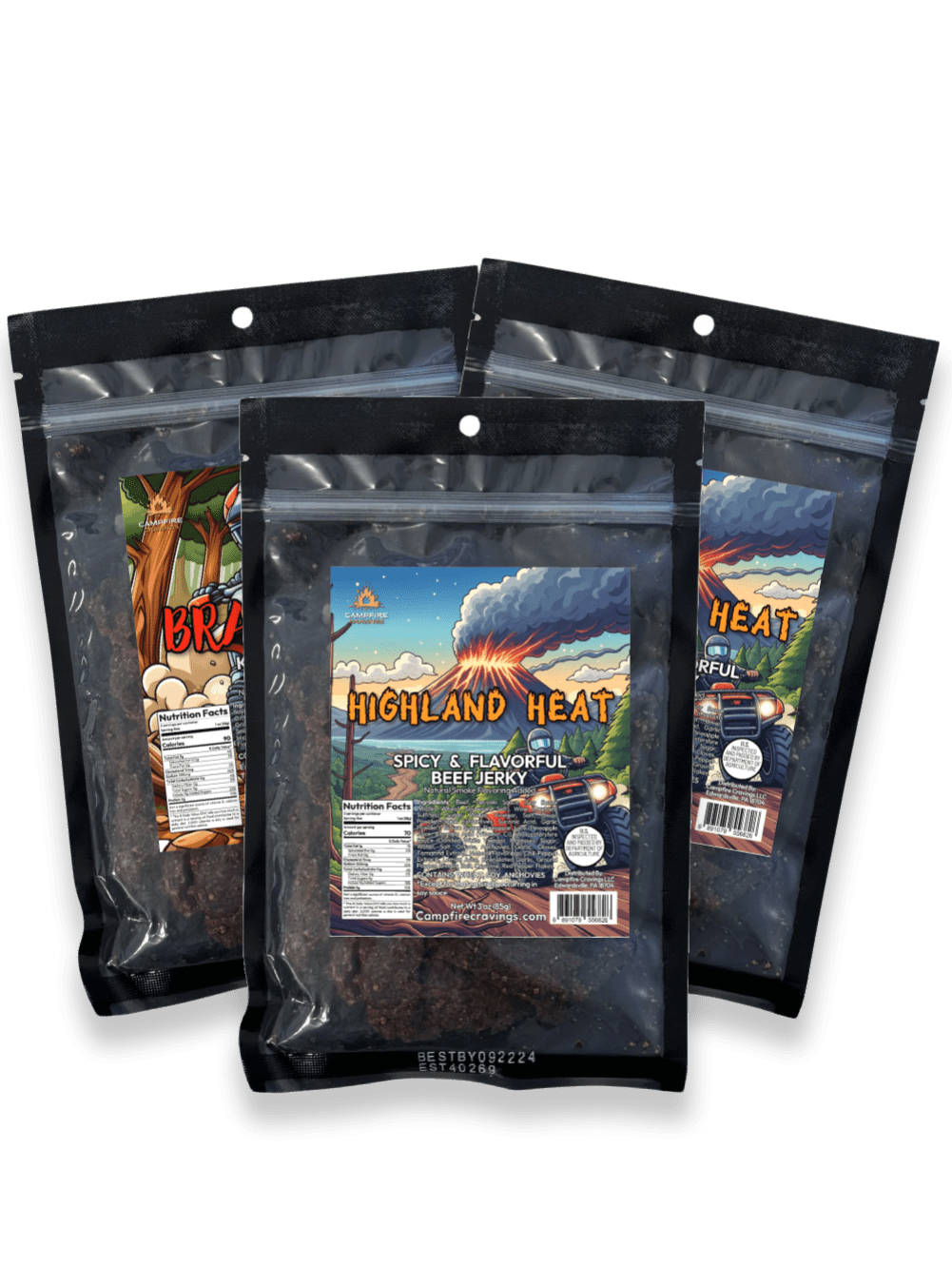 JERKY FLIGHT - 3 BEEF JERKY DEAL - Campfire Cravings - Jerky