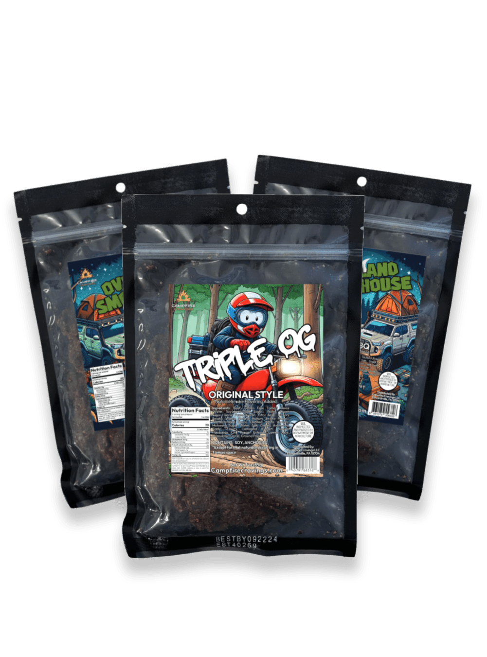 JERKY FLIGHT - 3 BEEF JERKY DEAL - Campfire Cravings - Jerky