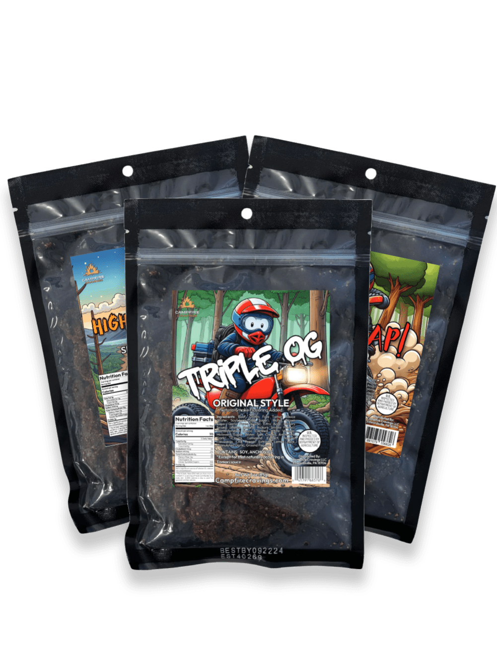 JERKY FLIGHT - 3 BEEF JERKY DEAL - Campfire Cravings - Jerky
