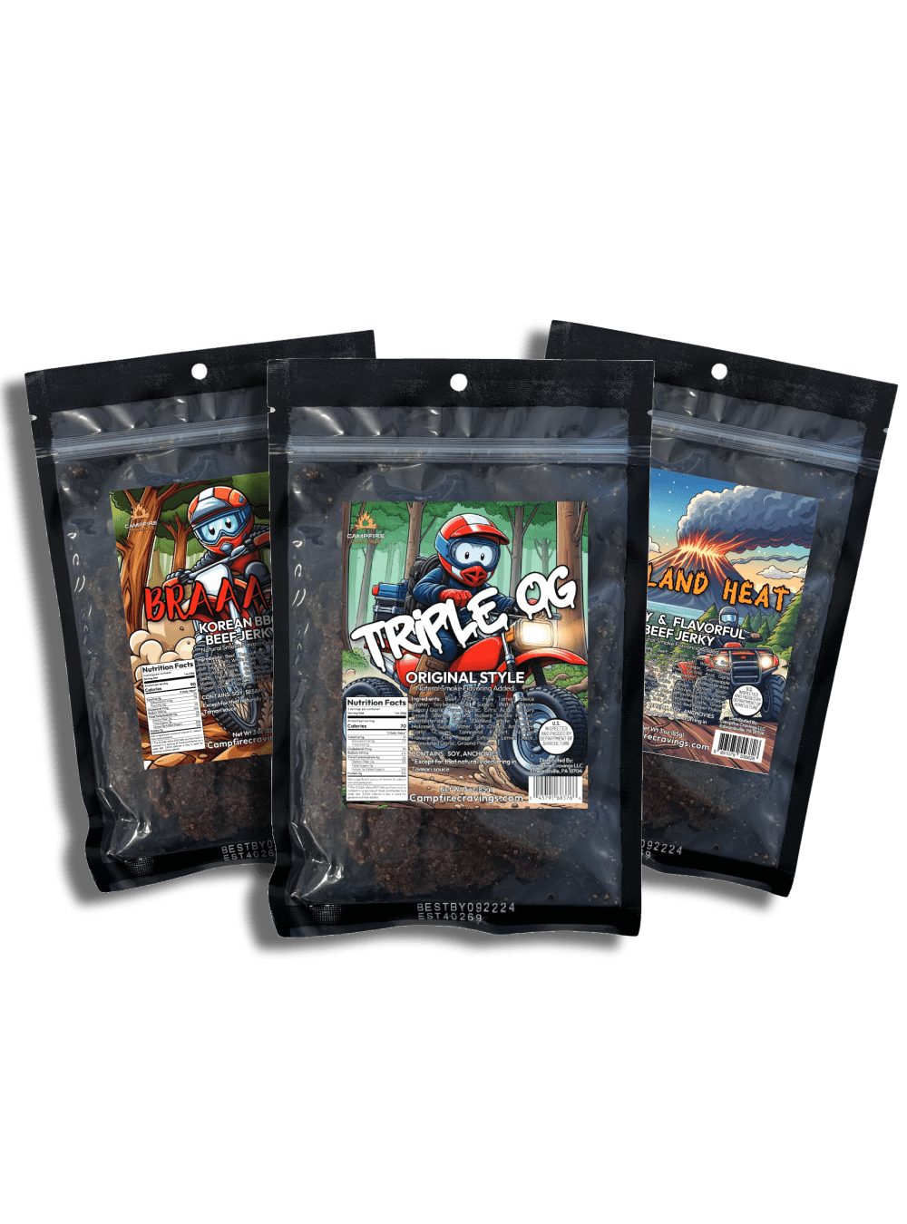 JERKY FLIGHT - 3 BEEF JERKY DEAL - Campfire Cravings - Jerky