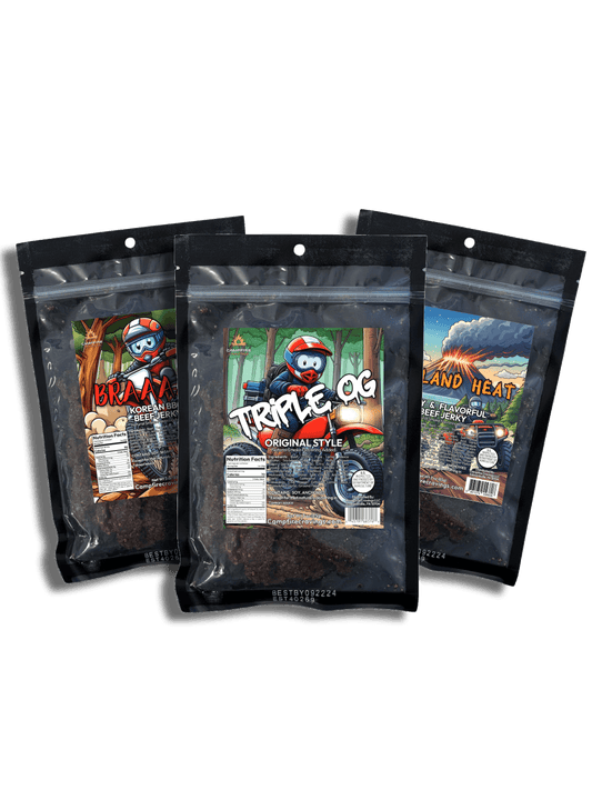 JERKY FLIGHT - 3 BEEF JERKY DEAL - Campfire Cravings - Jerky