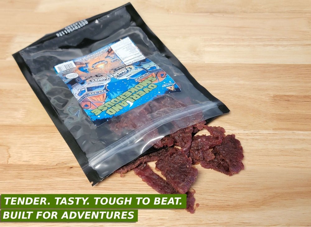 "OVERLAND SMOKEHOUSE" - SMOKEY BBQ BEEF JERKY - Campfire Cravings - Jerky