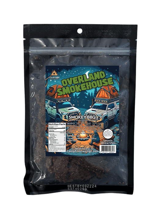 "OVERLAND SMOKEHOUSE" - SMOKEY BBQ BEEF JERKY - Campfire Cravings -