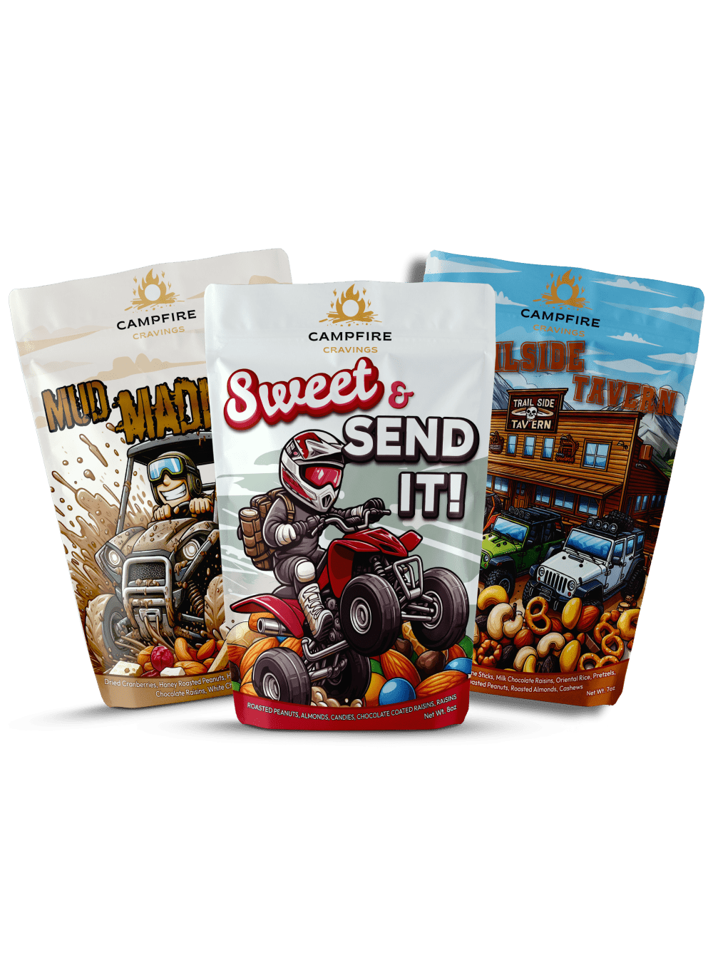 TRAIL TRIO - ANY 3 TRAIL MIX - Campfire Cravings -