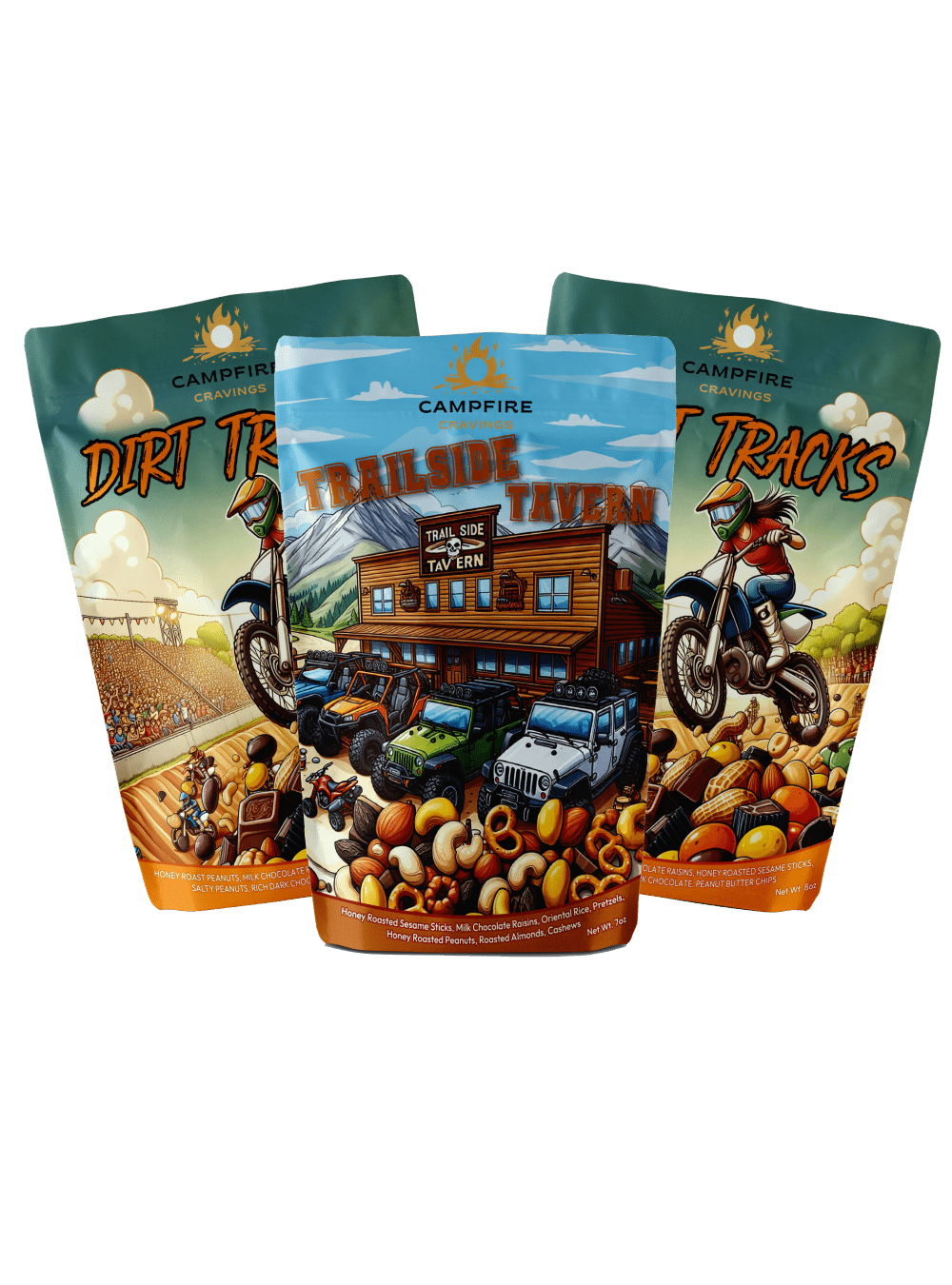 TRAIL TRIO - ANY 3 TRAIL MIX - Campfire Cravings -