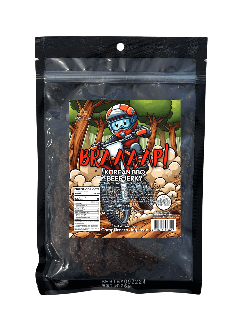"BRAAAP!" - KOREAN BBQ BEEF JERKY - Campfire Cravings - 
